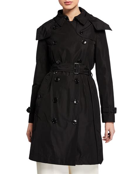 burberry detachable hood|burberry kensington double breasted coat.